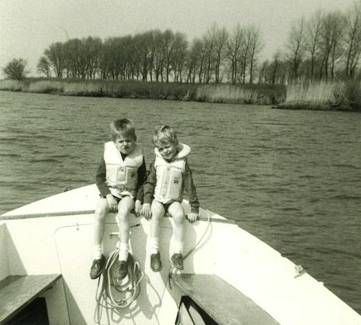 Hans en Arno - al vroeg op koers